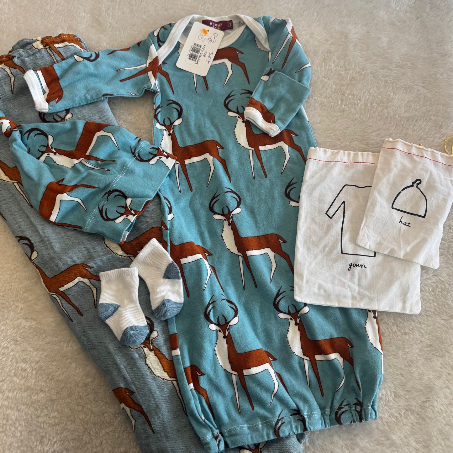 KIDS- Baby Boy 0-3m 4pc Set