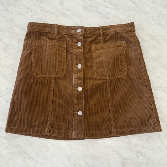 NWT Gap 14/32 Light Brown Corduroy Skirt