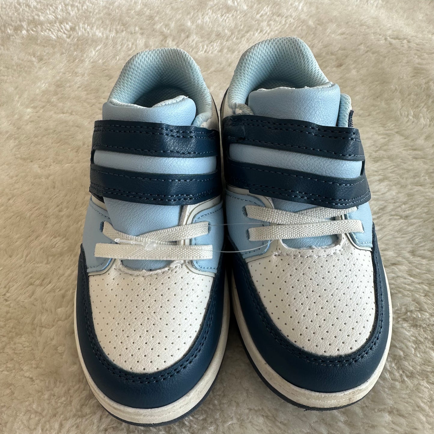 Boys Cat & Jack 11 Blue/White Velcro Shoes