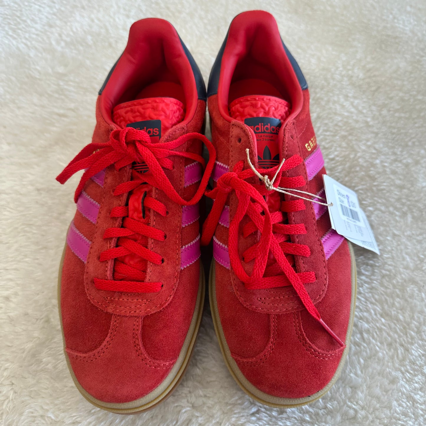 NWT Adidas 8 Gazelle Red/Pink Shoes