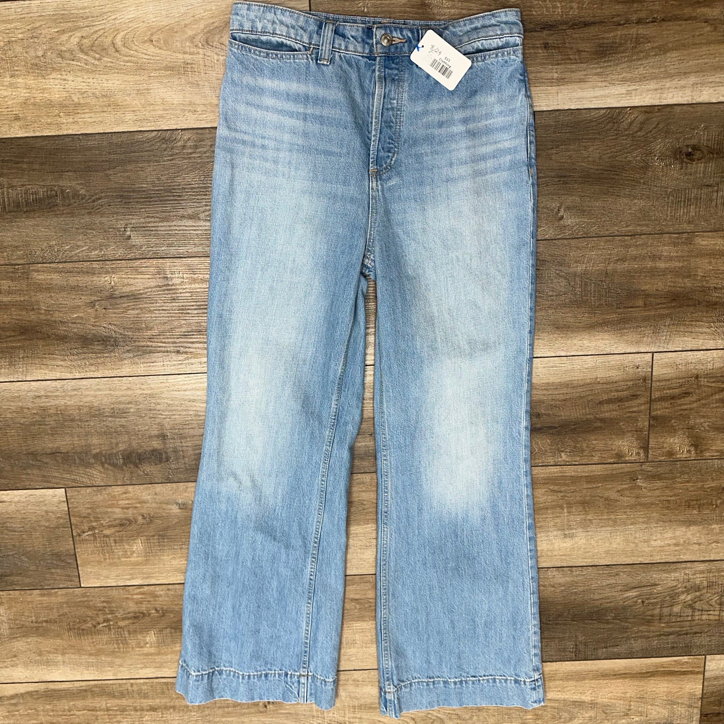 Free People 29 Wide Leg Buttoned Up Jeans