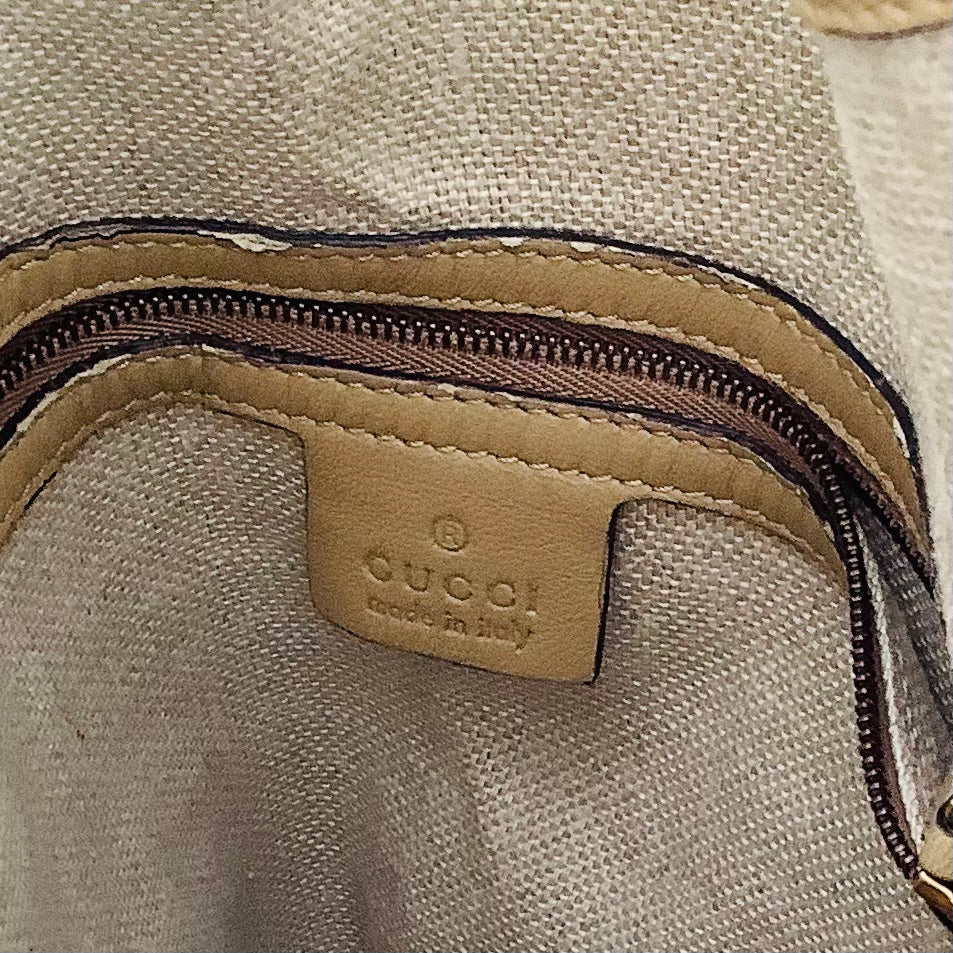 Gucci 1970 authentic large leather hobo bag