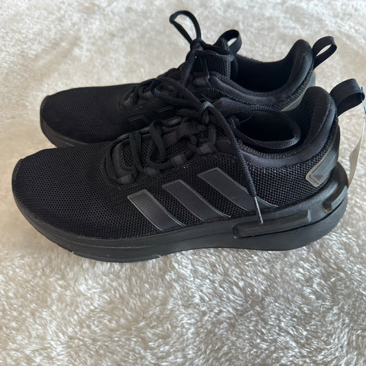 Kids Adidas 9 Black Tennis Shoes