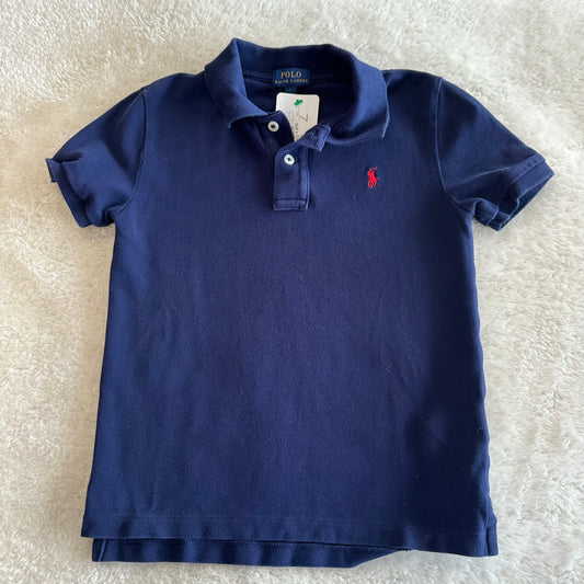 Boys Polo Ralph Lauren 7 Navy Collared Shirt