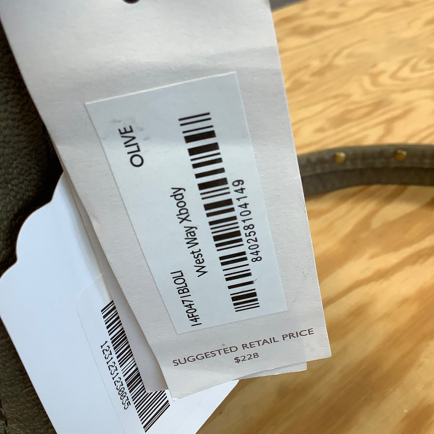 Botkier designer leather crossbody olive green