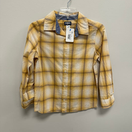 Kids OshKosh 12 Yellow Flannel Top