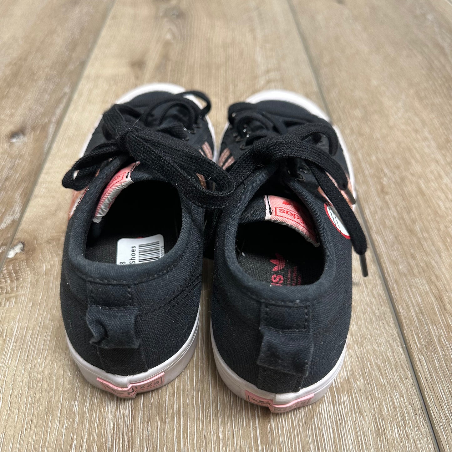 Kids Adidas 5 Black/Pink/Red Shoes
