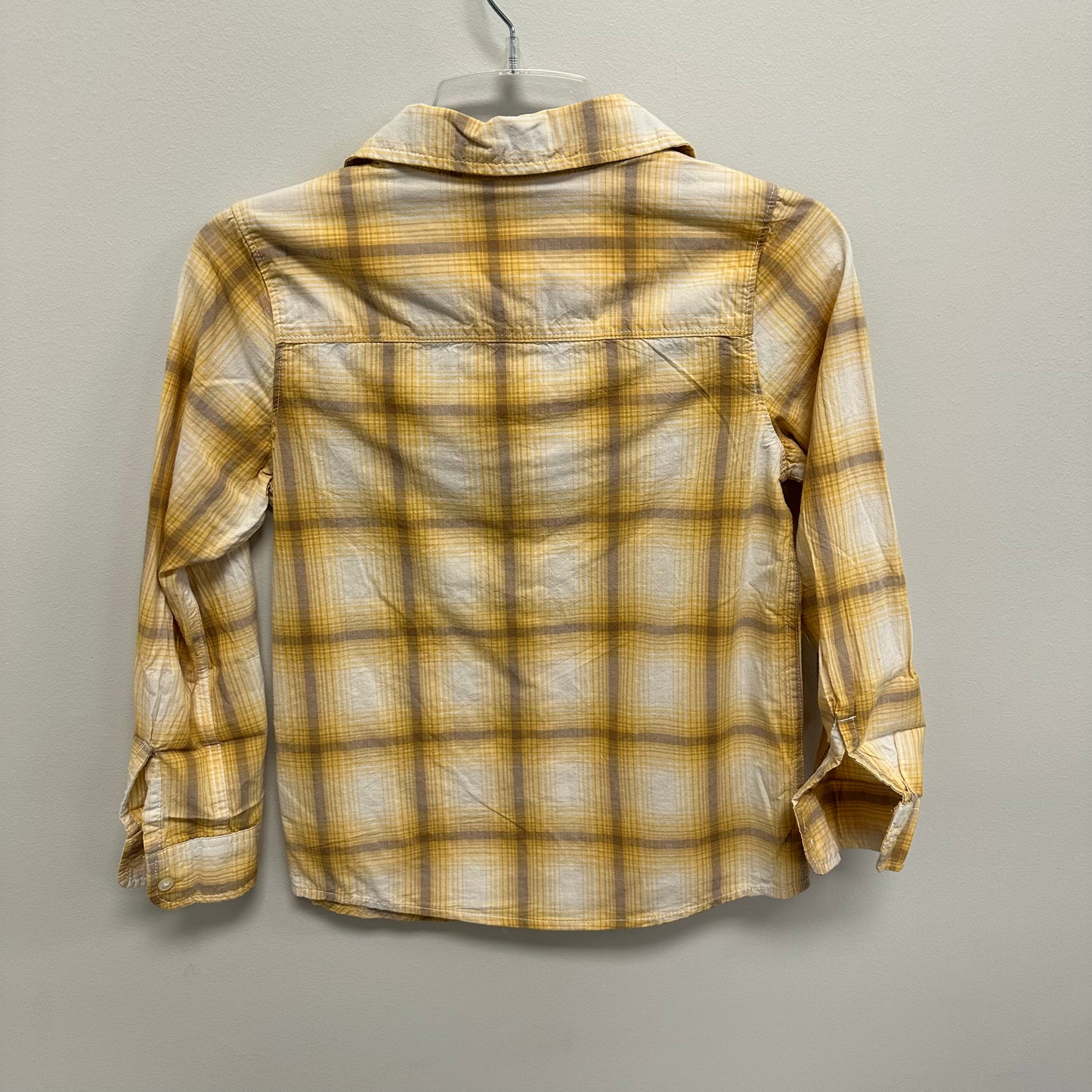 Kids OshKosh 12 Yellow Flannel Top