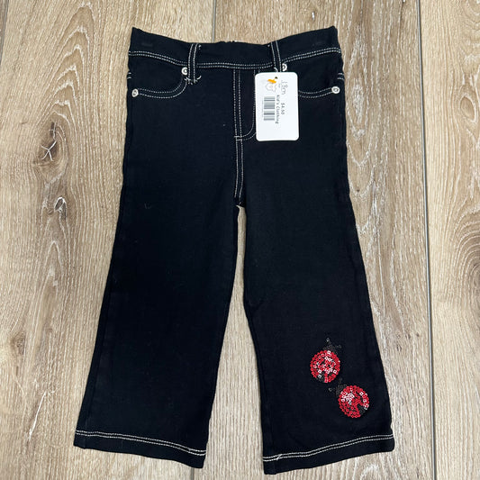 Baby Koala Kids 18M Black LadyBug Jeggings