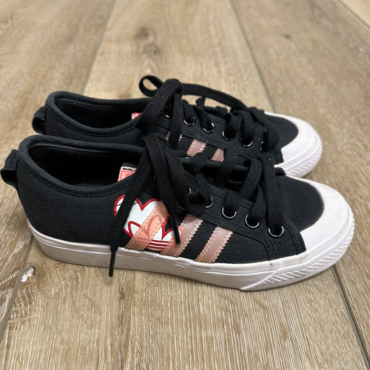 Kids Adidas 5 Black/Pink/Red Shoes