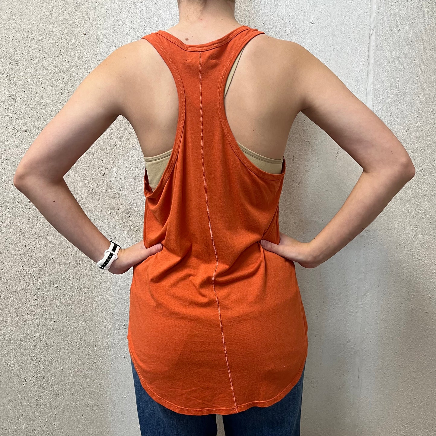 Carbon38 M Orange RacerBack Tank