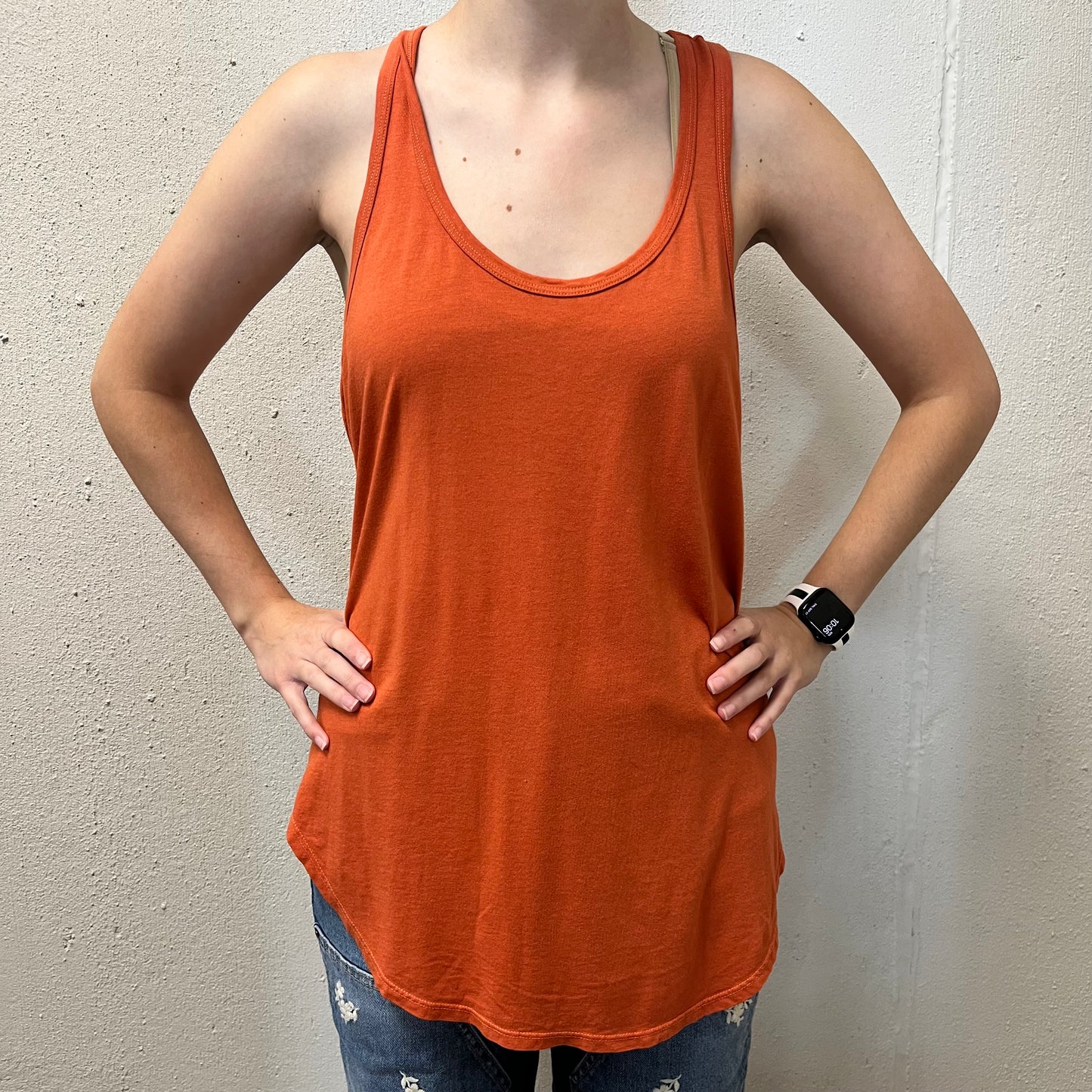 Carbon38 M Orange RacerBack Tank