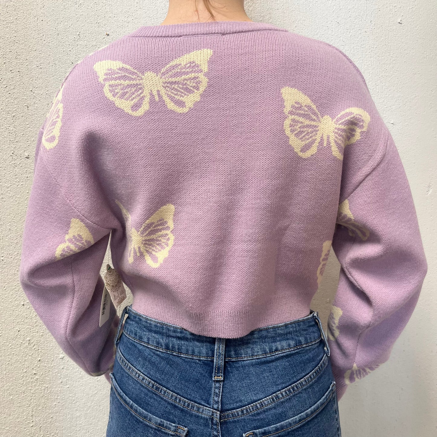 NWT Altar’d State S Purple Butterfly Top