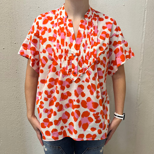 Diane Van Furstenberg M Cheetah Print Top