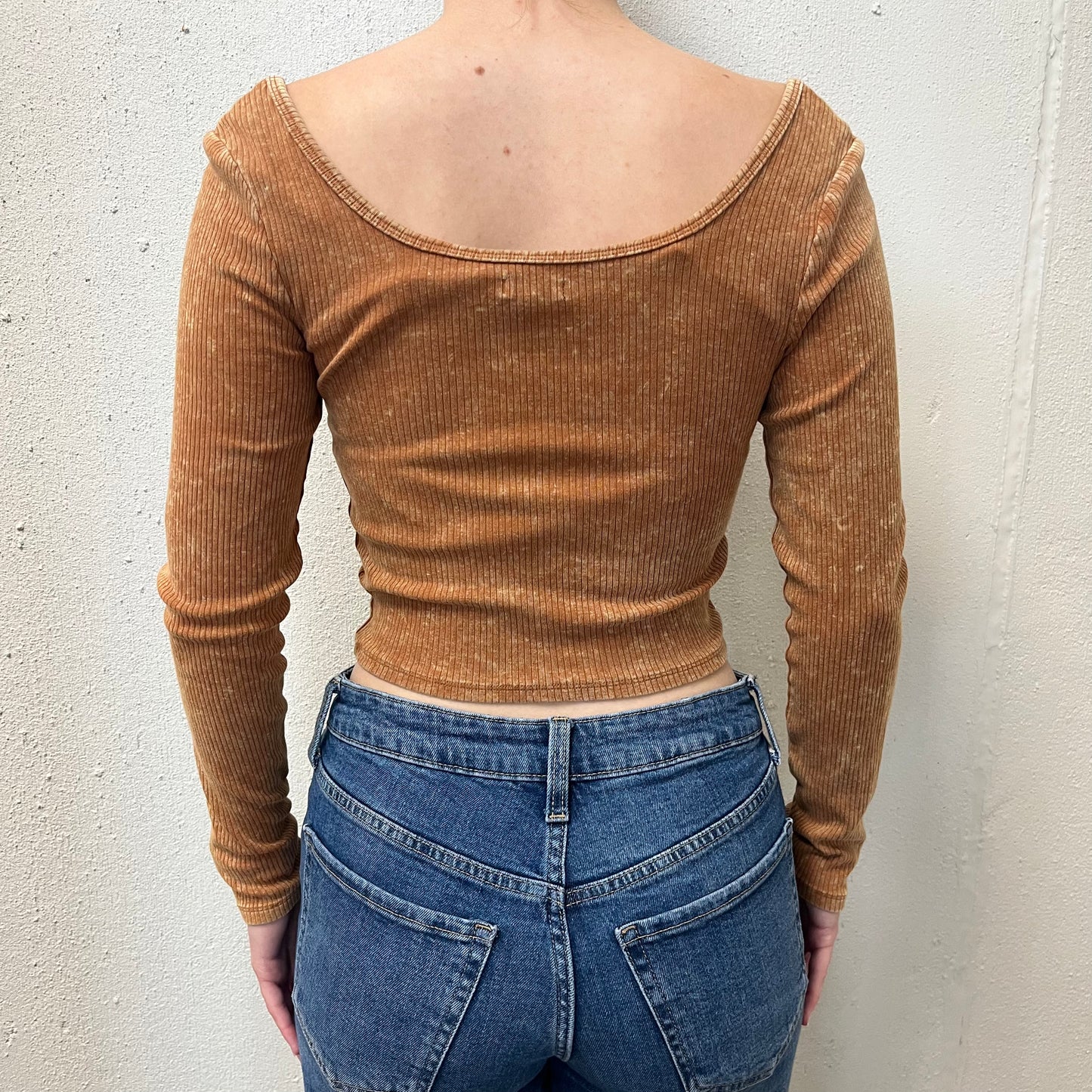 Wild Fable M Cam Ribbed Off Shoulder Top