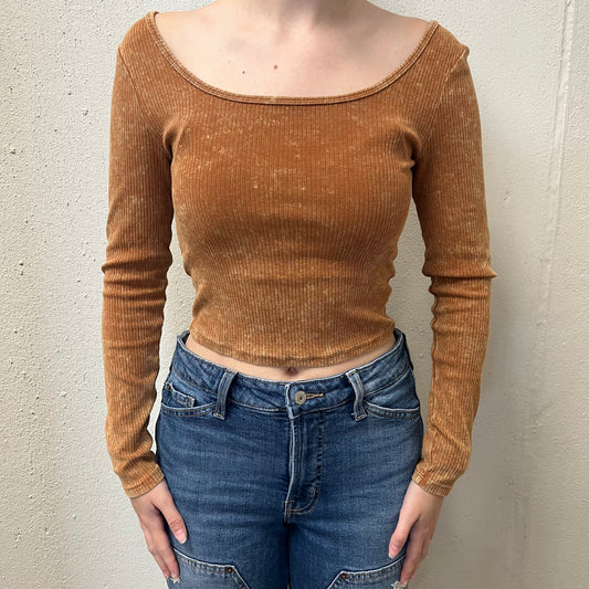 Wild Fable M Cam Ribbed Off Shoulder Top