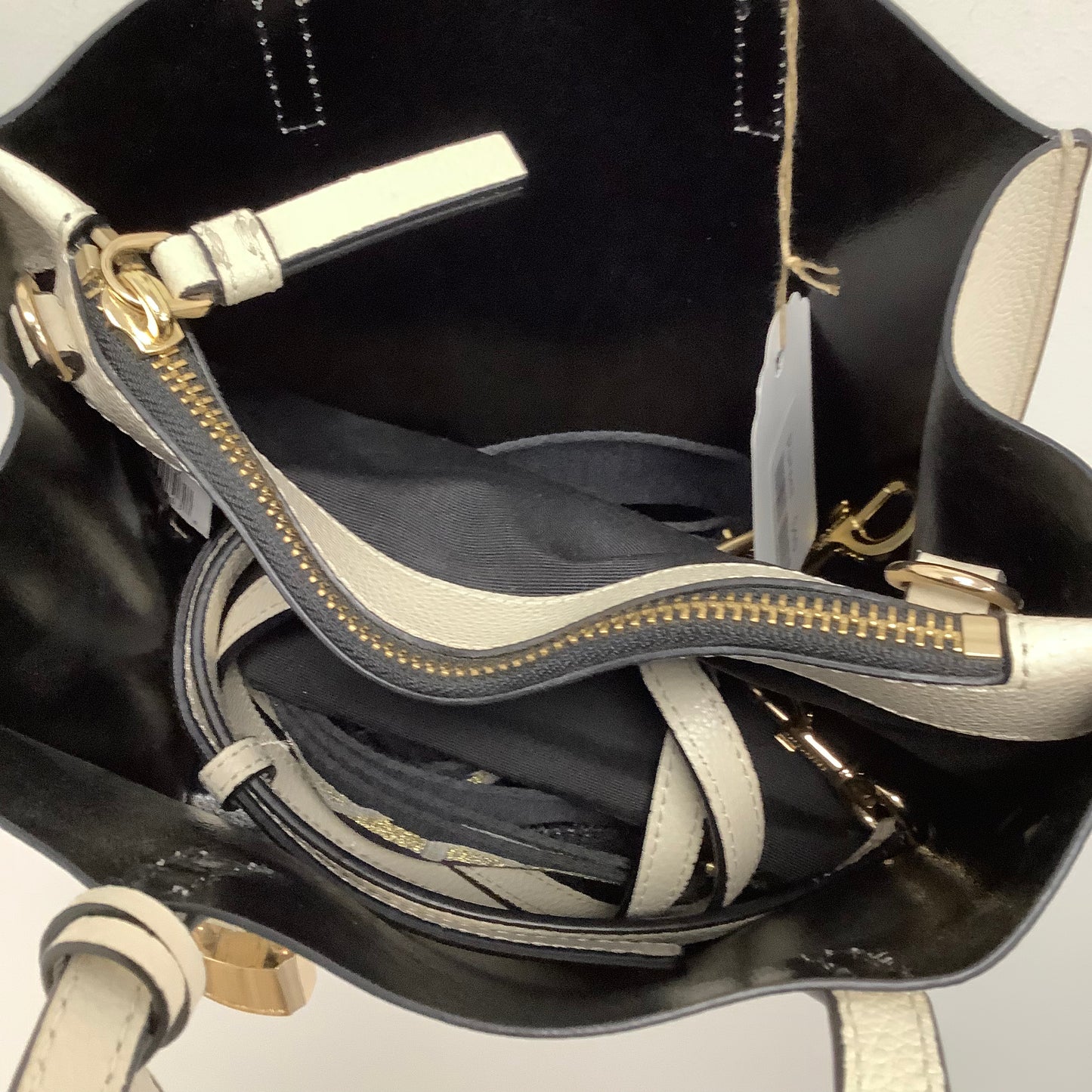 Marc Jacobs small ivory satchel with 2 long straps