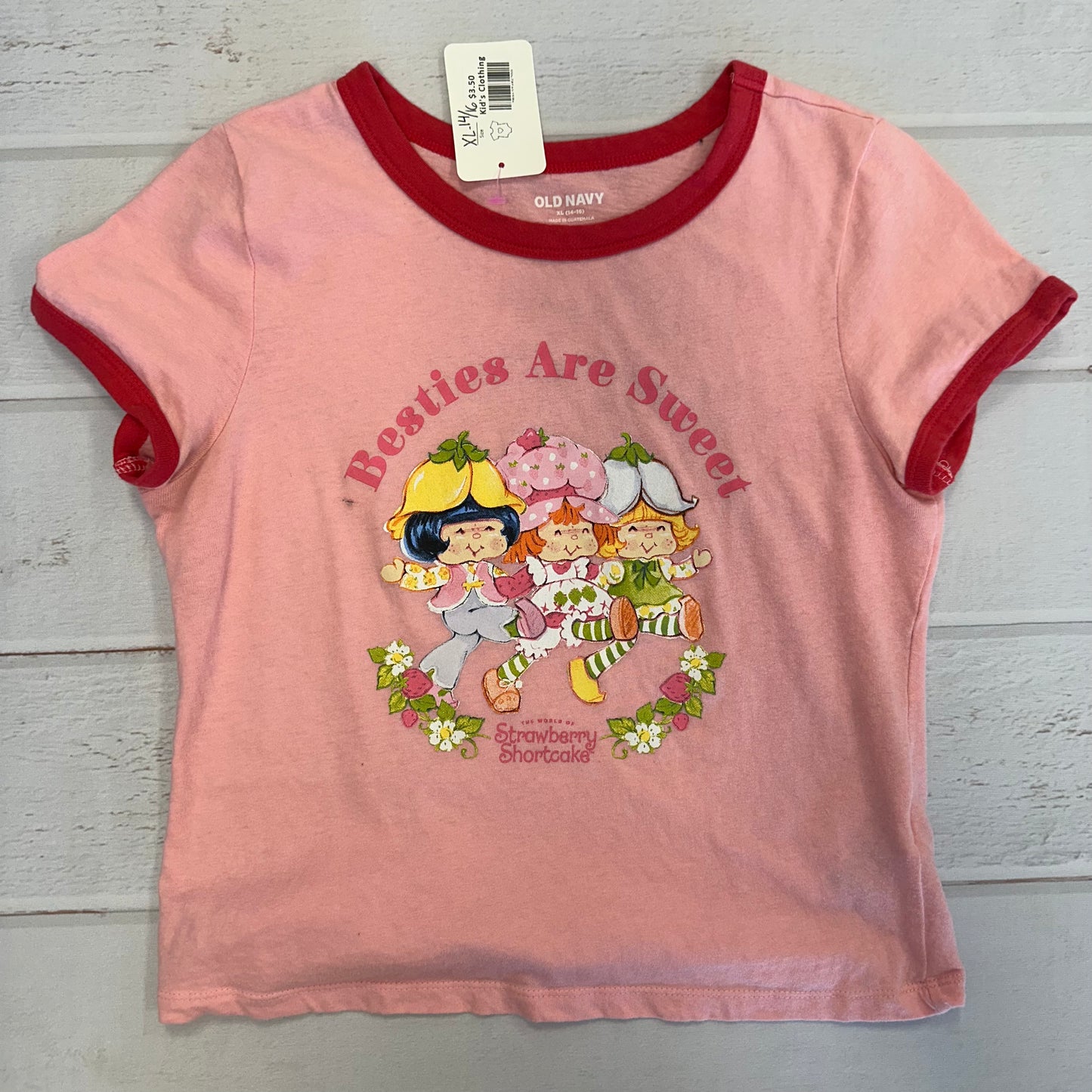 Girls Old Navy XL(14/16) Strawberry Shortcake Top