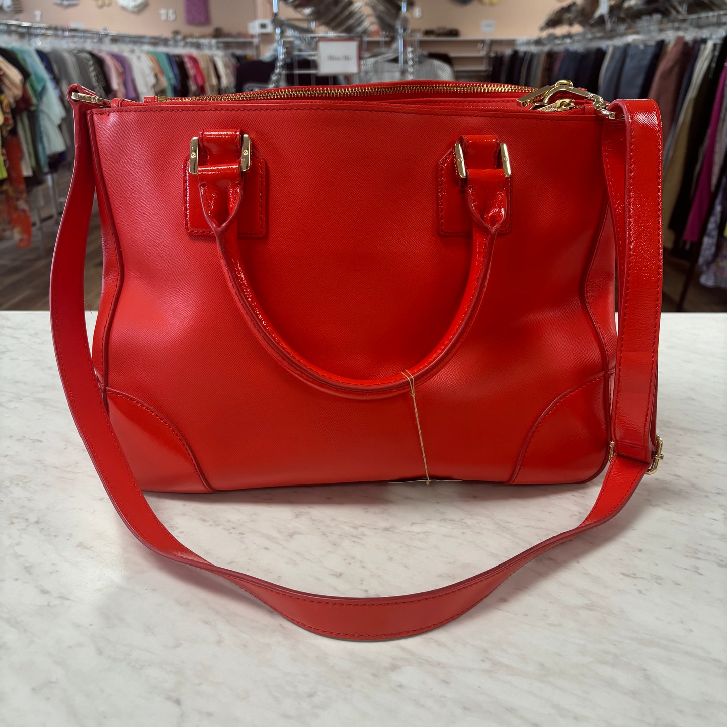 Tory Burch red poppy purse