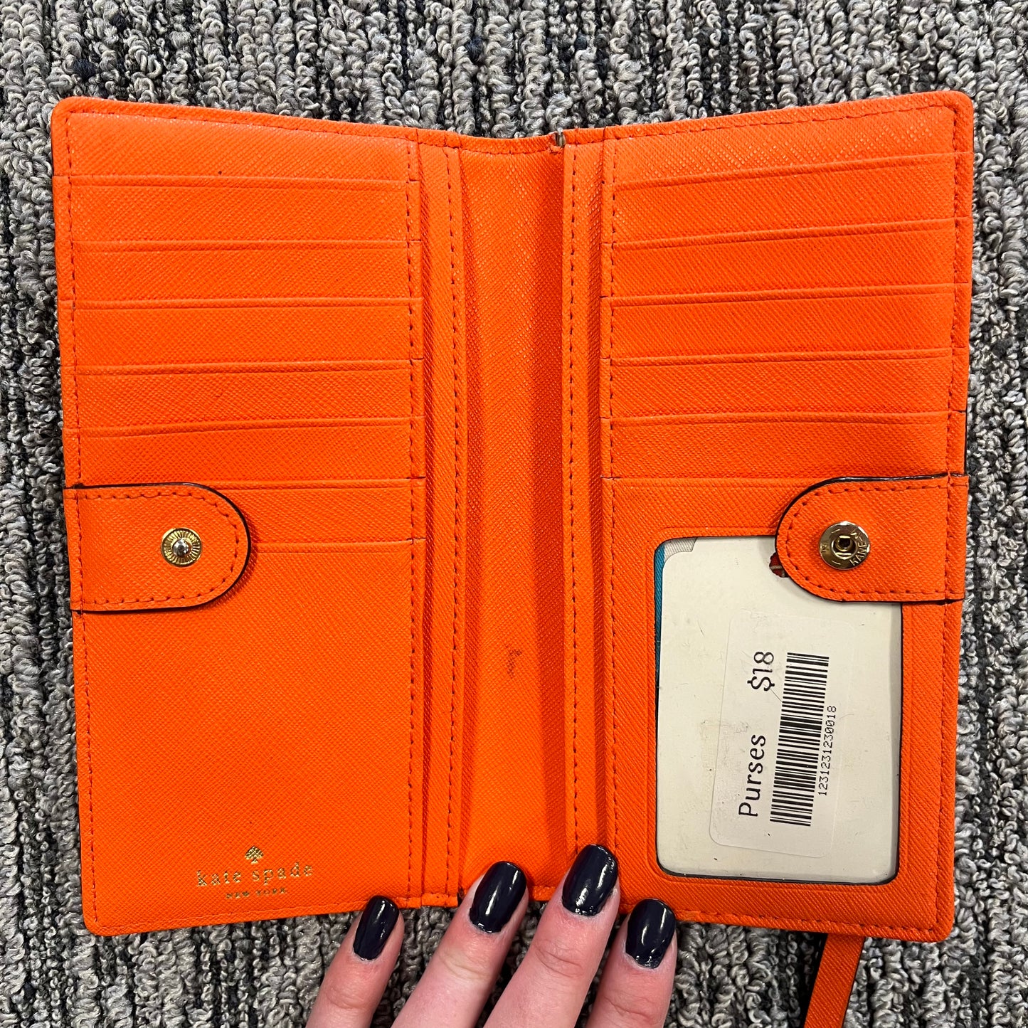 Orange Kate Spade Wallet