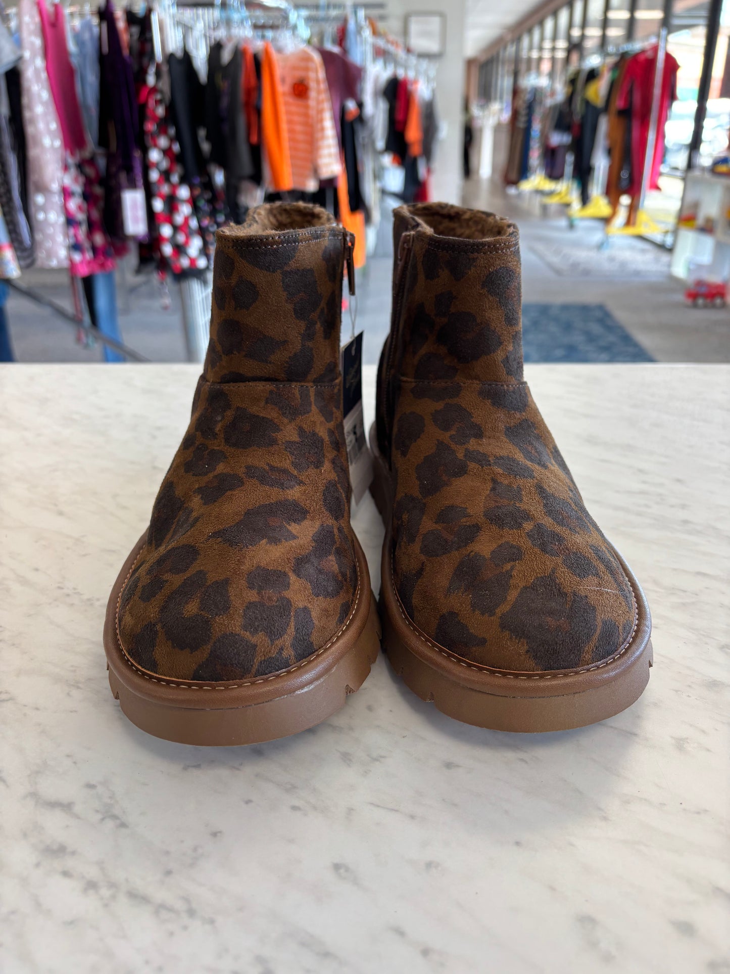 Universal Thread cheetah print boots size 8