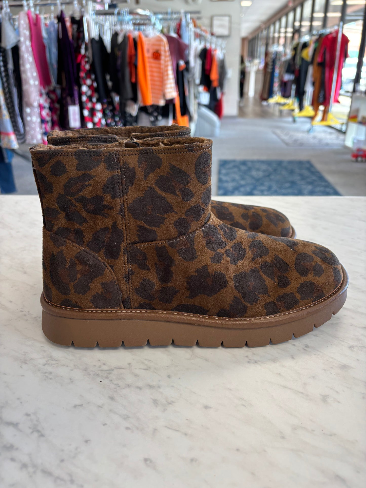 Universal Thread cheetah print boots size 8