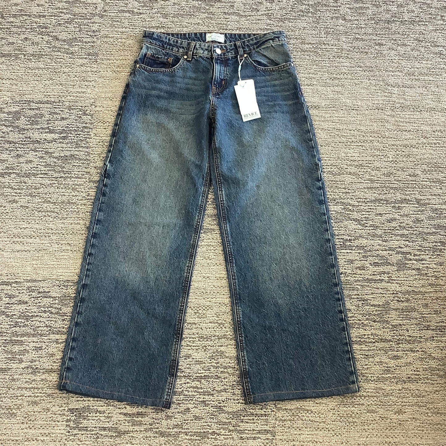 Revice designer size 28 TLC low rise wide leg jeans
