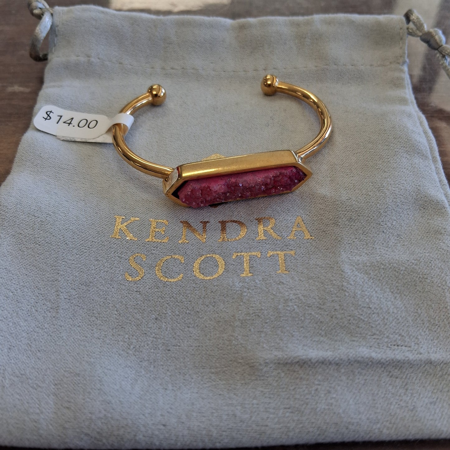 Kendra Scott cuff bracelet pink/gold