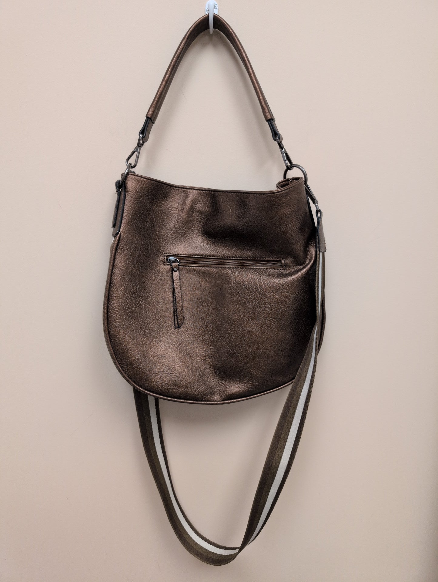 Wrangler Hobo Bag with Striped Shoulder Strap
